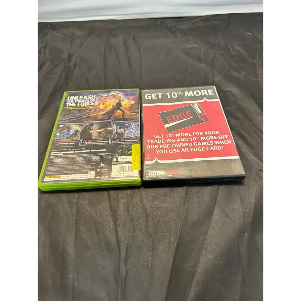 Xbox 360 Game Lot: Star Wars The Force Unleashed + Midnight Club LA Complete Vtg
